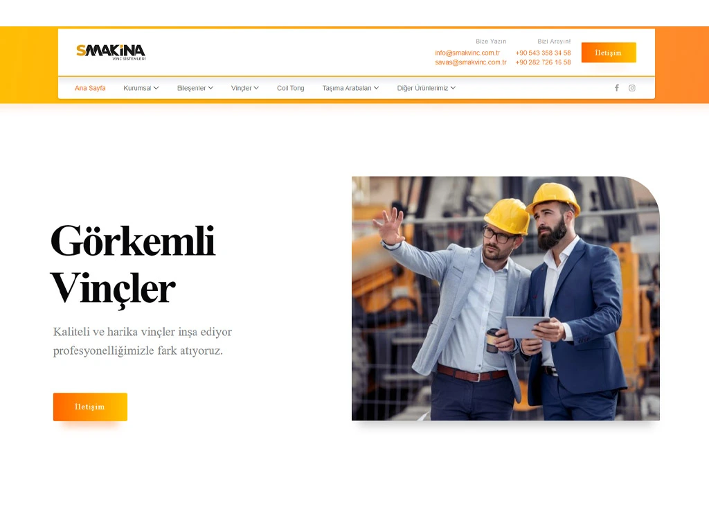 Kurumsal Php Web Yazılım Scripti - Smakina Vinc Sistemleri
